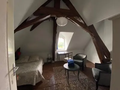 Coin salon dans l'établissement Le Motu Loire