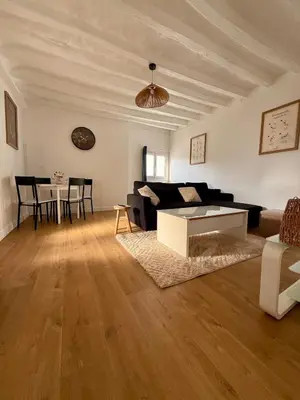 Coin salon dans l'établissement Appartement au cœur du centre à deux pas du casino