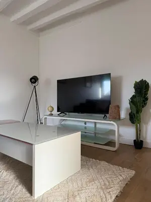 Télévision ou salle de divertissement dans l'établissement Appartement au cœur du centre à deux pas du casino