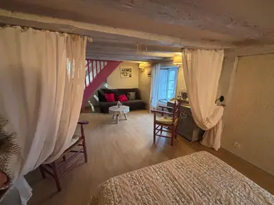 Un ou plusieurs lits dans un hébergement de l'établissement Gîte de La Toue de Loire