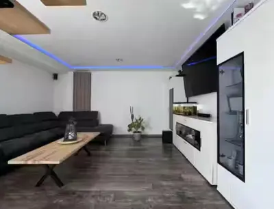 Cuisine ou kitchenette dans l'établissement Maison saint mars d outille