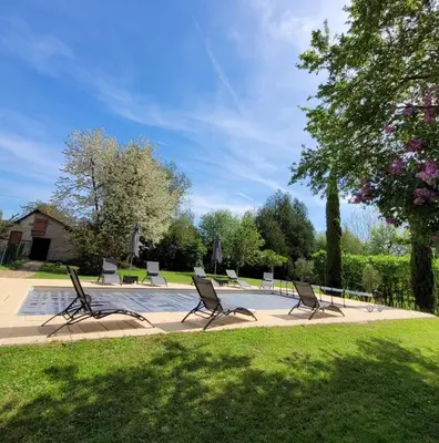 Jardin de l'établissement La Maison Tuffeau Bed and Breakfast