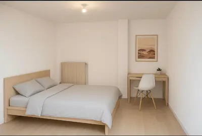 Un ou plusieurs lits dans un hébergement de l'établissement Loft 5 Chambres - 3 Salles de Bain - Place de parking privé - Proximité Gare ,circuit, centre ville -Événements du circuit