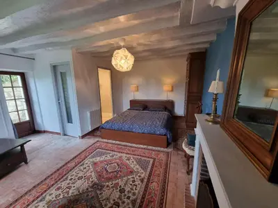 Un ou plusieurs lits dans un hébergement de l'établissement Maison semi troglodyte