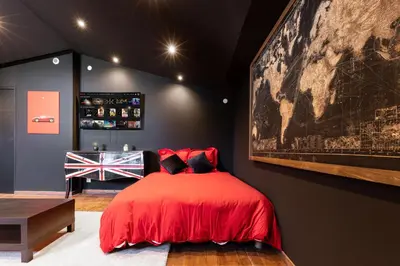 Un ou plusieurs lits dans un hébergement de l'établissement Loft 8 Chic et Cosy - WIFI - Arnage