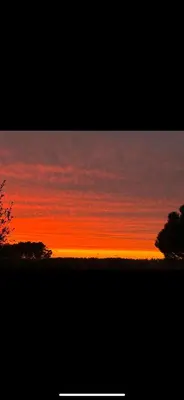 Lever ou coucher de soleil vu de the country house ou à proximité