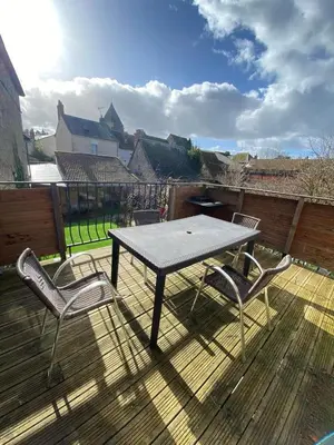 Balcon ou terrasse dans l'établissement Appt 5 personnes - 2 Chambres, terrasse et jardin