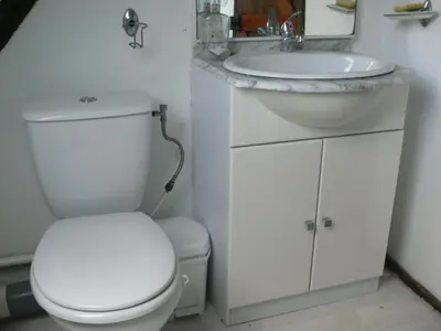 Salle de bains dans l'établissement la Laverie