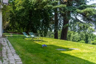 Jardin de l'établissement Studio Dépendance du Château - Kitchenette