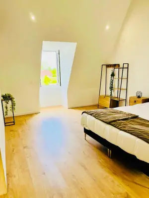 Un ou plusieurs lits dans un hébergement de l'établissement Le Loft - Entre Loire et Chateau Royal - Manoir de la Concorde
