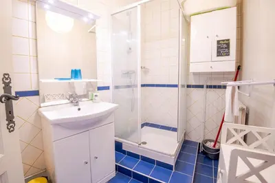 Salle de bains dans l'établissement La Petite Hermine