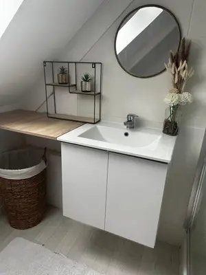 Salle de bains dans l'établissement Maison Georget