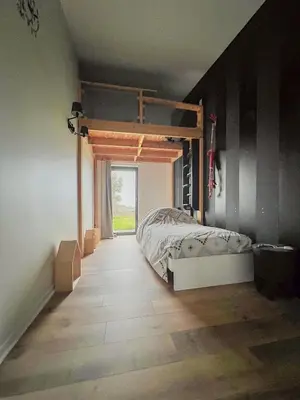 Un ou plusieurs lits dans un hébergement de l'établissement Maison d'architecte à Semblançay