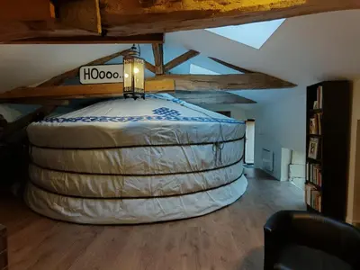 Plan de l'établissement Yourte d'intérieur d'une demeure du 18e siècle en Anjou entre vignes et châteaux