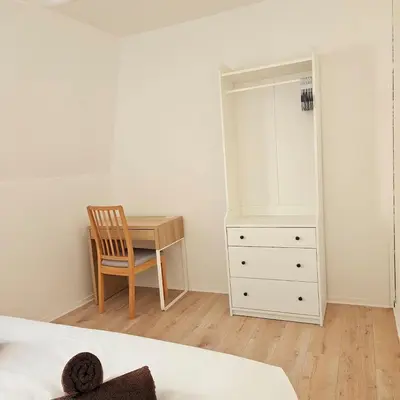Un ou plusieurs lits dans un hébergement de l'établissement Paul Eluard - Maison au calme parking centre Tours