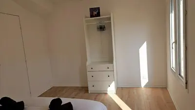 Un ou plusieurs lits dans un hébergement de l'établissement Paul Eluard - Maison au calme parking centre Tours