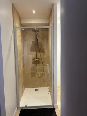 Salle de bains dans l'établissement L appartement du château