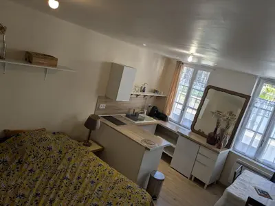 Cuisine ou kitchenette dans l'établissement Studio cosy
