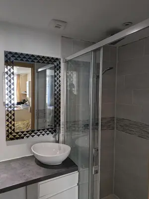 Salle de bains dans l'établissement Studio cosy