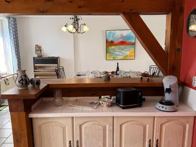 Cuisine ou kitchenette dans l'établissement La Solognote-Châteaux & Beauval