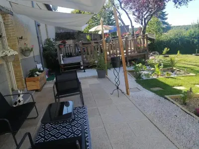 Jardin de l'établissement Chambre double avec teléviseur