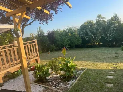 Jardin de l'établissement Chambre double avec teléviseur