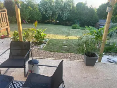 Jardin de l'établissement Chambre double avec teléviseur