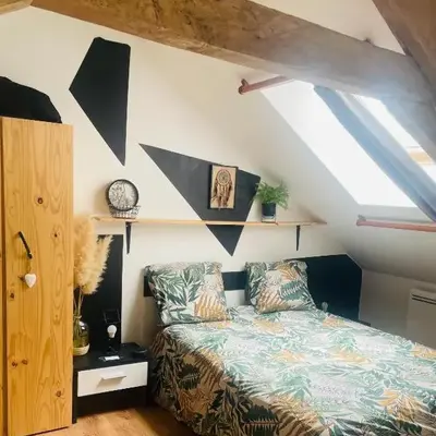 Chambre double avec teléviseur