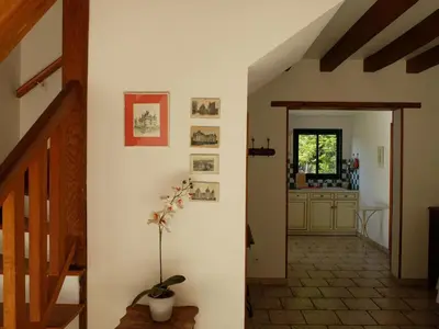 Plan de l'établissement Maison de charme avec piscine partagée à Contres - FR-1-491-465