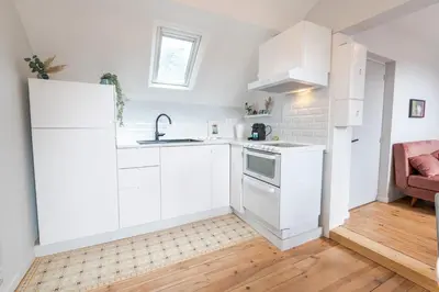 Cuisine ou kitchenette dans l'établissement AU VINCI Appartement 4 personnes