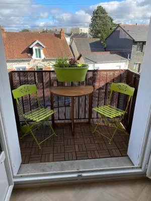 Balcon ou terrasse dans l'établissement Appartement T3