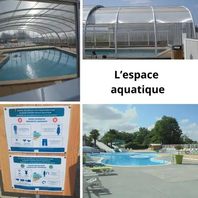 Piscine de l'établissement Mobil-home équipé pour un séjour au vert avec piscine ou située à proximité