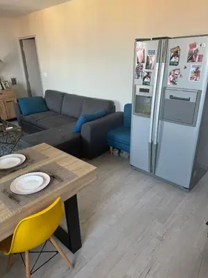 Coin salon dans l'établissement Beautiful appartement near 24h du Mans !!!