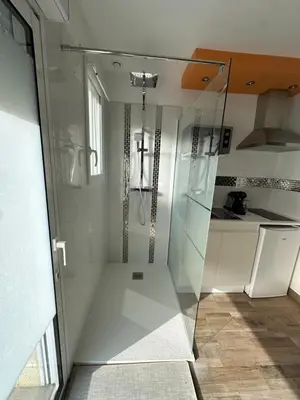 Salle de bains dans l'établissement Studio