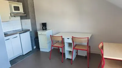 Cuisine ou kitchenette dans l'établissement Studio proche gare et transports