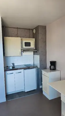 Cuisine ou kitchenette dans l'établissement Studio proche gare et transports