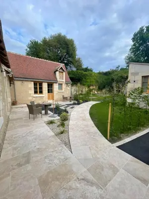 Jardin de l'établissement Chambre Saumur