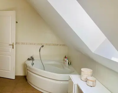 Salle de bains dans l'établissement Chez Armelle