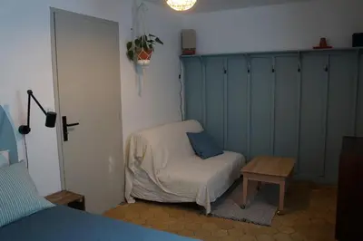 Un ou plusieurs lits dans un hébergement de l'établissement Chambre du Grand Moulin