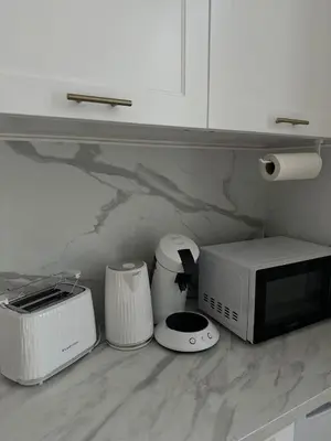 Cuisine ou kitchenette dans l'établissement Les Jasmins - Centre Ville de Saumur
