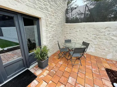 Balcon ou terrasse dans l'établissement Gite le magnolia