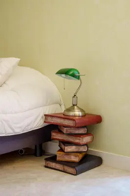 Un ou plusieurs lits dans un hébergement de l'établissement Maison 15 p avec piscine sud Touraine