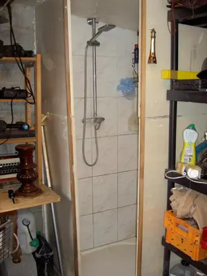 Salle de bains dans l'établissement Chez Didier Emplacements tentes et Camping cars