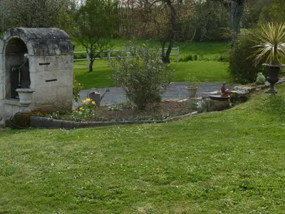 Jardin de l'établissement Gite de l'ilot