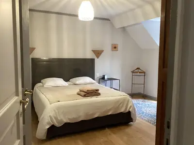 Un ou plusieurs lits dans un hébergement de l'établissement Le Clos Vautouchard