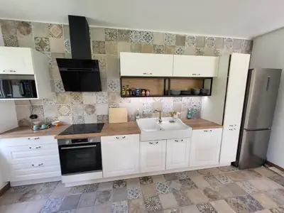 Cuisine ou kitchenette dans l'établissement Atelier du chateau