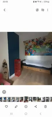 Un ou plusieurs lits dans un hébergement de l'établissement Belle maison proche du futuroscope