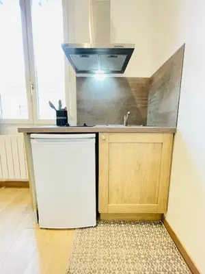 Cuisine ou kitchenette dans l'établissement Bascule Rive Droite - WiFi - 2 Guests