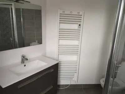 Salle de bains dans l'établissement Maison dans les vignes - proche Chenonceau Beauval