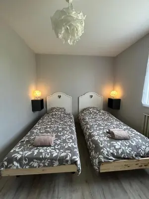 Un ou plusieurs lits dans un hébergement de l'établissement Pause tranquille entre châteaux, nature & Beauval